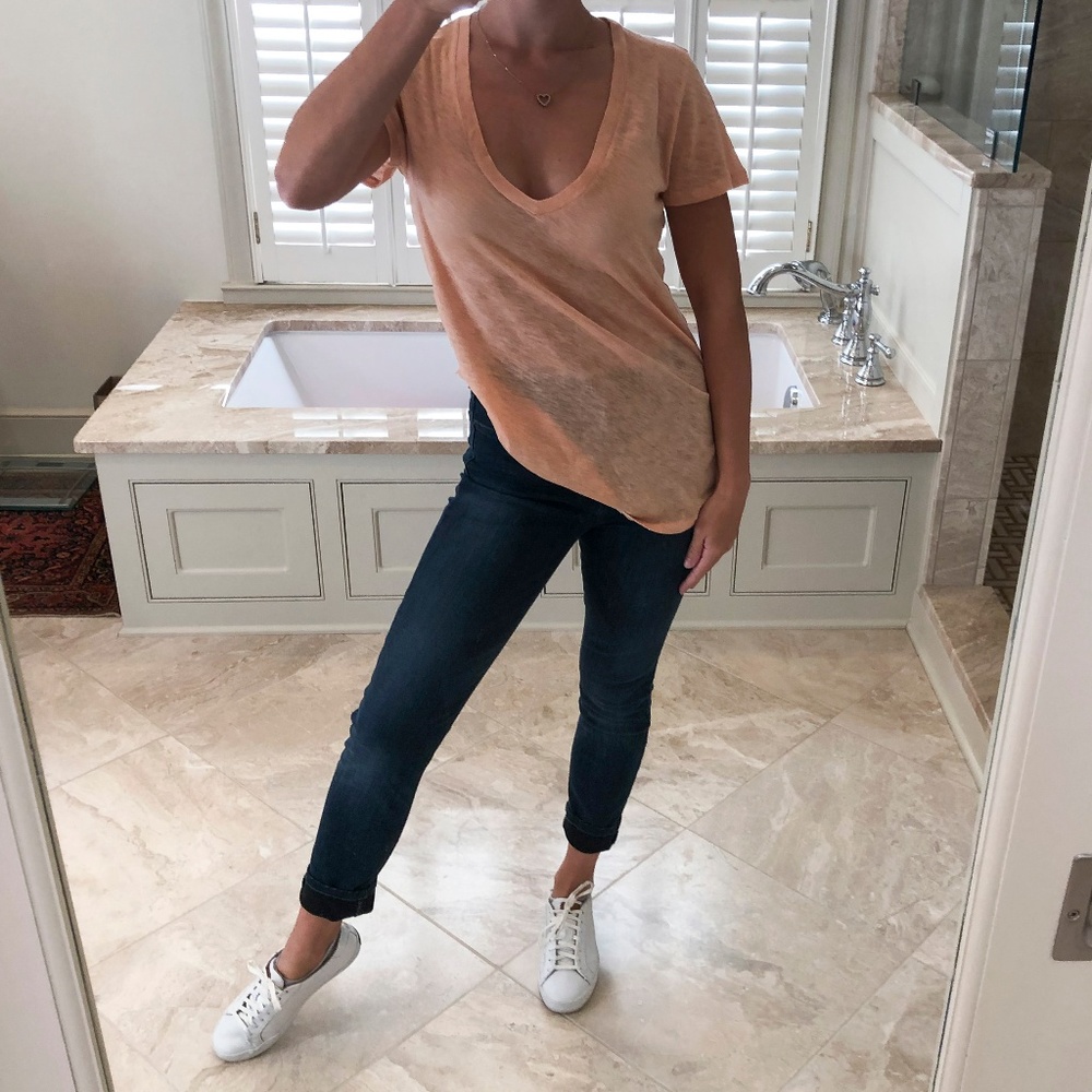 J. Crew size small, 100% cotton blush top